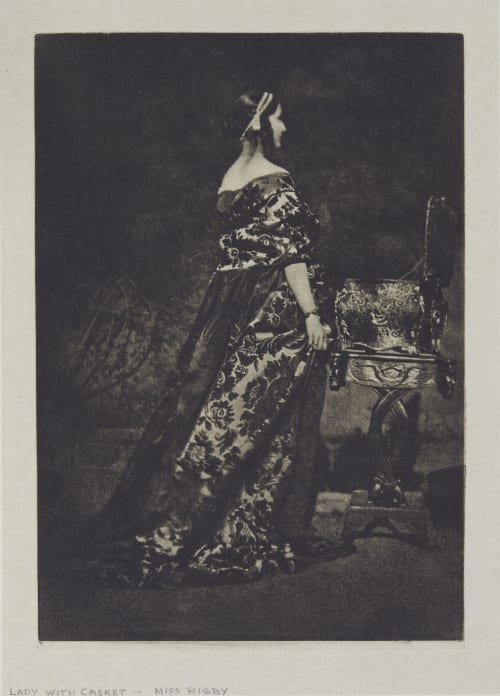 Lady with Casket – Miss Rigby Hill, David Octavious  (Scottish, 1802-1870)Adamson, Robert  (Scottish, 1821-1848)