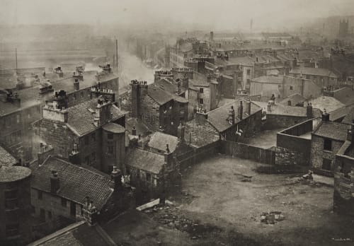 Old Houses at corner of George Street and High Street Annan, Thomas  (Scottish, 1829-1887)