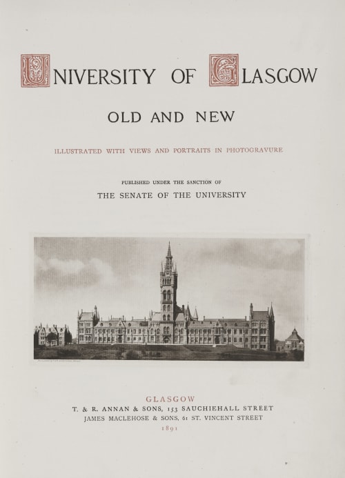 University of Glasgow Old and New Annan, Thomas  (Scottish, 1829-1887)