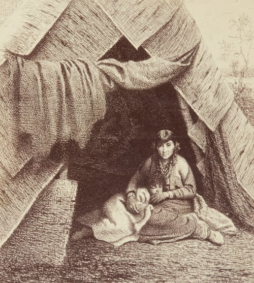The Wigwam Johnson, Eastman  (American, 1824-1906)