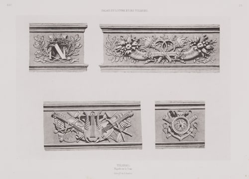 pl 23 Tuileries, Façade Sur La Cour Baldus, Edouard  (French, 1813-1889)