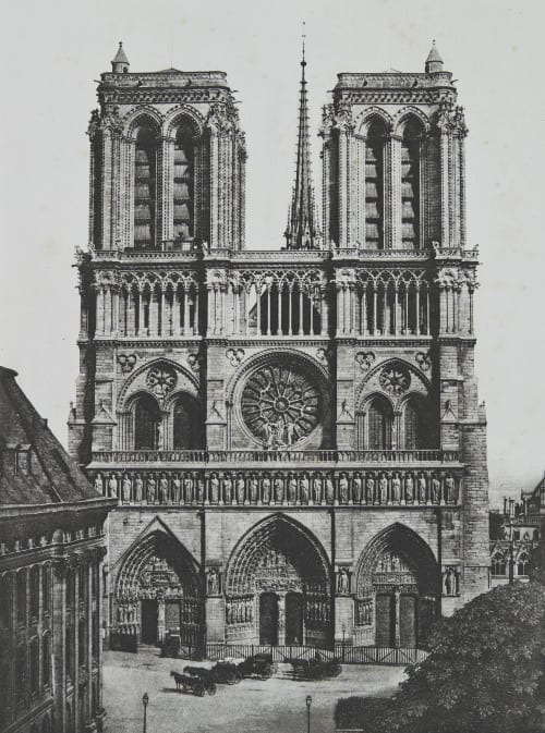 Notre-Dame, Façade Principale Baldus, Edouard  (French, 1813-1889)