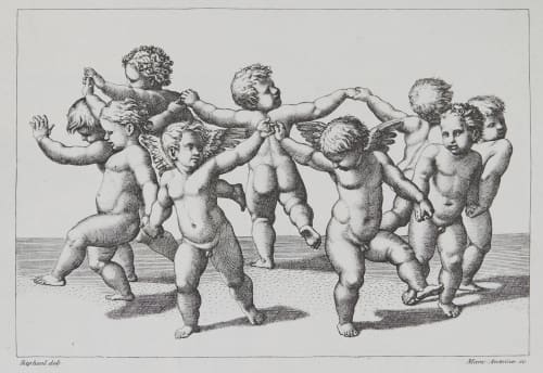 La Danse D’Amors d’apres Raphael Baldus, Edouard  (French, 1813-1889)