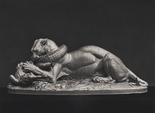 Tigre Dévorant un Gavial Barye, Antoine-Lewis  (French, 1795-1875)