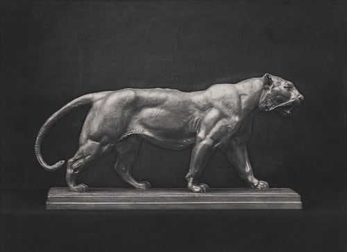 Tigre Qui Marche Barye, Antoine-Lewis  (French, 1795-1875)