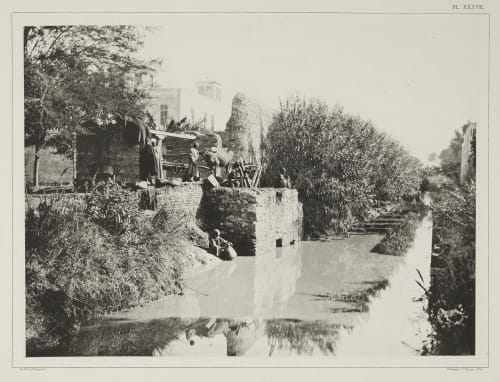 (Pl. XXXVII) Sakieh — Système d’Arrosage Arabe Béchard, Émile  (French, 1840-1891)