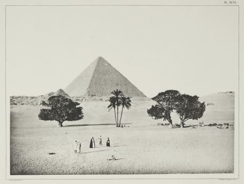 (Pl. XLVI) La Grande Pyramide, Vue de L’Est Béchard, Émile  (French, 1840-1891)