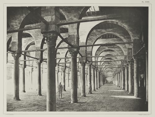 (Pl. XXIII) Intérieur de la Mosquée D’Amrou Béchard, Émile  (French, 1840-1891)