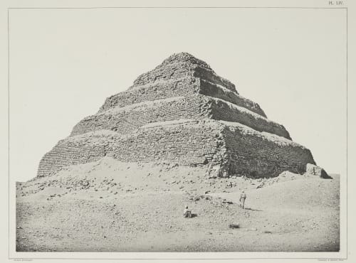 (Pl. LIV) Pyramide de Saqqarah Béchard, Émile  (French, 1840-1891)