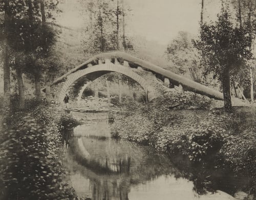 Pl. 22 Pont de Chézy-l’Abbaye (Aisne) Sur le Ruisseau du Doloir État des travaux le 3 Octobre 1864 