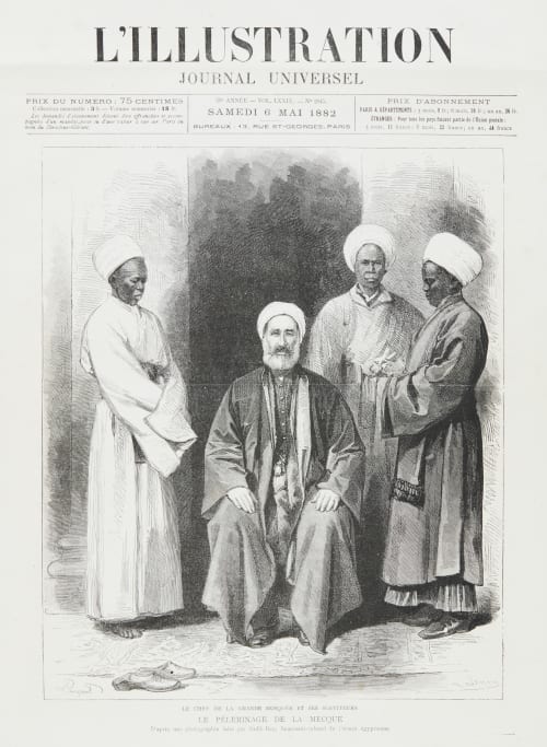 Le Pélerinage de la Mecque; Le Chef de la Grande Mosquée et ses Serviteurs Bey, Sadik  (Egyptian, 1832-1902)