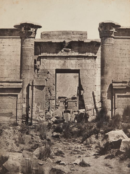 Thèbes: Médinet-Habou, Propylées du Thoutmoseum Du Camp, Maxime  (French, 1822-1894)