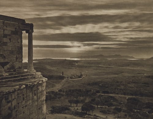 View of the Athenian Plain from the Upper Part of the Propylæa Boissonnas, Fred  (Swiss, 1858-1946)
