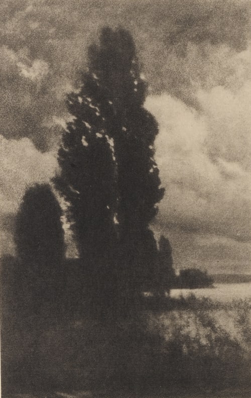 Poplars and Clouds Watzek, Hans  (Austrian, 1848-1903)