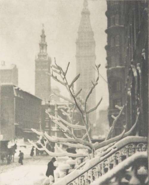 Two Towers – New York Stieglitz, Alfred  (American, 1864-1946)