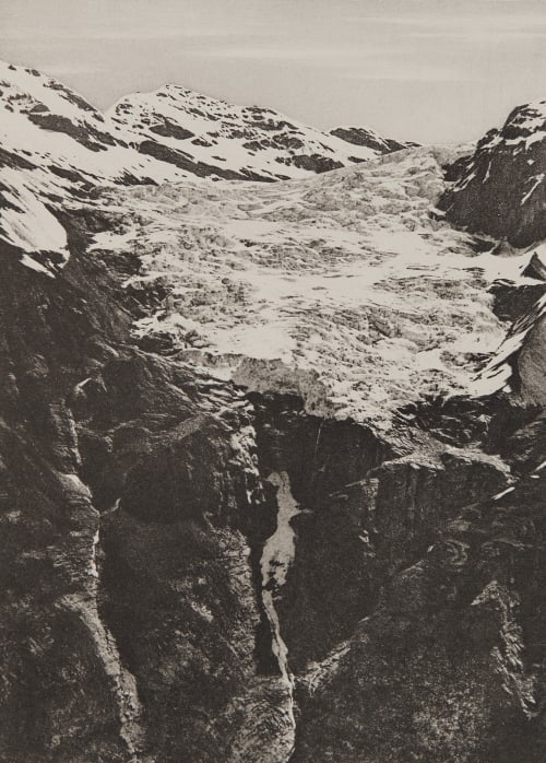 Le Glacier de Gétroz Civiale, Aimé  (Italian, 1821-1893)