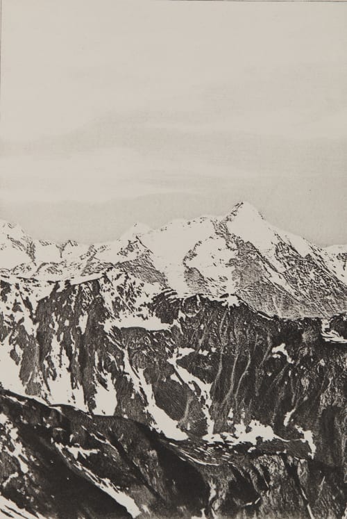 La Grivola _4010m Civiale, Aimé  (Italian, 1821-1893)