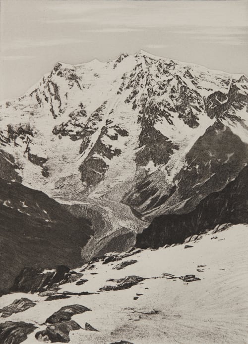 Le Mont Rose _ 4638m Civiale, Aimé  (Italian, 1821-1893)
