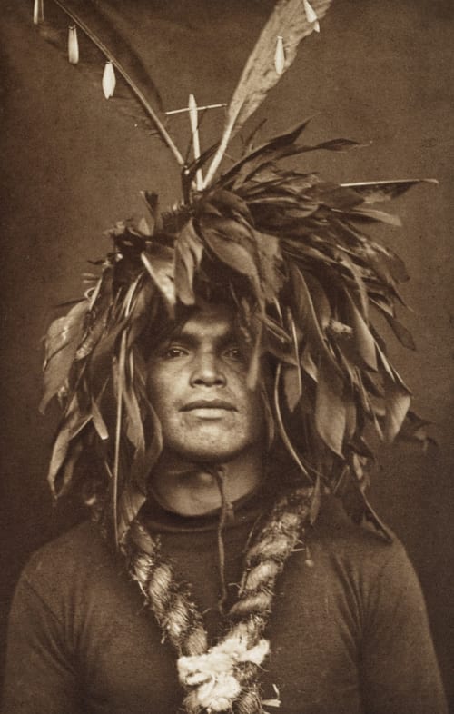 Warrior’s Feather Head-dress – Cowichan Curtis, Edward Sherrif  (American, 1868-1952)