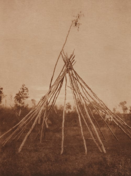Frame of the Sponsor’s Tipi. Cree Sun-Dance Curtis, Edward Sherrif  (American, 1868-1952)