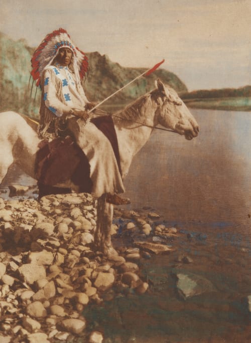 A Blackfoot Curtis, Edward Sherrif  (American, 1868-1952)