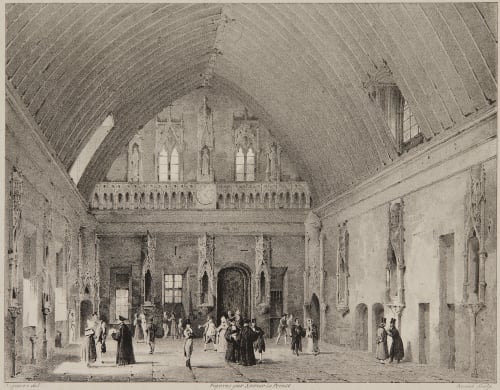 Grand Salle du Palais de Justice [de Rouen] Daguerre, Louis  (French, 1787-1851)