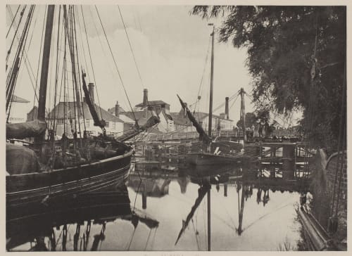 The Building of Beccles Bridge Davies, G. Christopher  (British, 1849-1922)