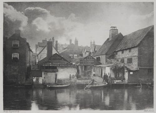 On the Wensum, Norwich. Davies, G. Christopher  (British, 1849-1922)