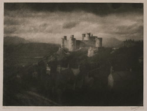 Harlech Castle (signed) Davison, George  (British, 1854-1930)