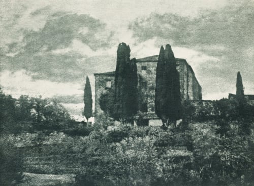 Italienische Villa Im Herbst Henneberg, Hugo  (Austrian, 1863-1918)