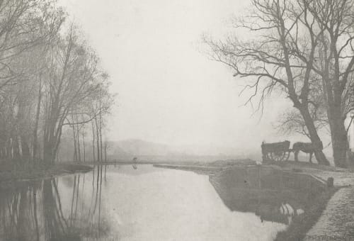 Plate XII The Lea Near Hoddesdon Emerson, Peter Henry  (British, 1856-1936)