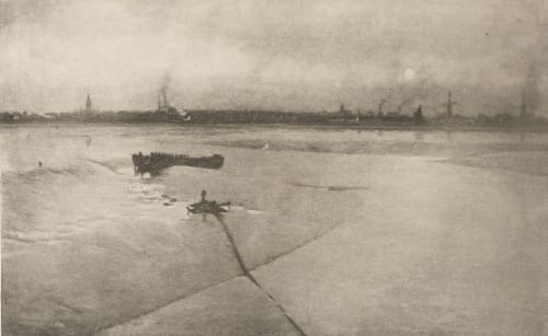 The Last Of The Ebb – Great Yarmouth From Breydon Emerson, Peter Henry  (British, 1856-1936)