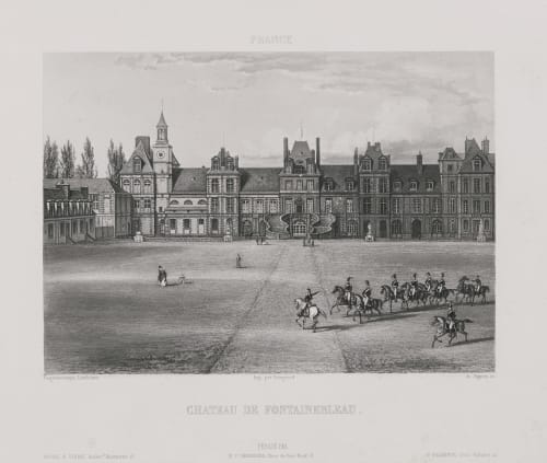 France. Château de Fontainebleau Lerebours, Noël Paymal  (French, 1807-1873)