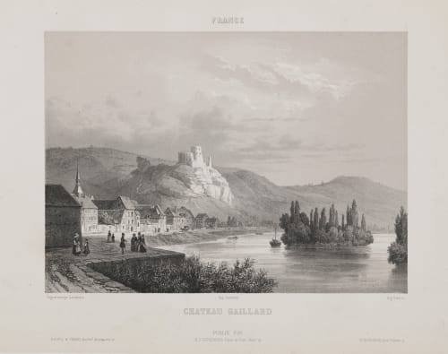 France. Château Gaillard Lerebours, Noël Paymal  (French, 1807-1873)