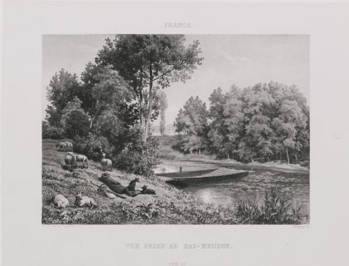 France. Vue prise au Bas-Meudon Lerebours, Noël Paymal  (French, 1807-1873)