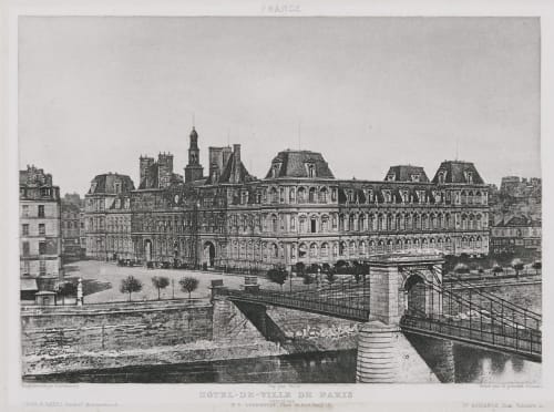France. Hôtel de Ville de Paris Fizeau, Louis Armand Hippolyte  (French, 1819-1896)