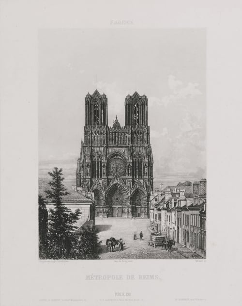 France. Métropole de Reims Lerebours, Noël Paymal  (French, 1807-1873)