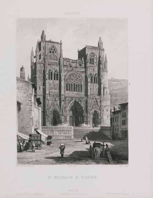 France. St Maurice à Vienne Lerebours, Noël Paymal  (French, 1807-1873)