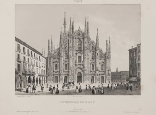 Italie. Cathédrale de Milan Lerebours, Noël Paymal  (French, 1807-1873)