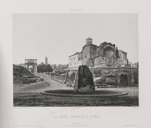 Italie. La Meta Sudante à Rome Lerebours, Noël Paymal  (French, 1807-1873)