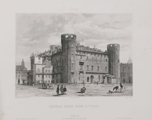 Italie. Château delle Torri à Turin Lerebours, Noël Paymal  (French, 1807-1873)