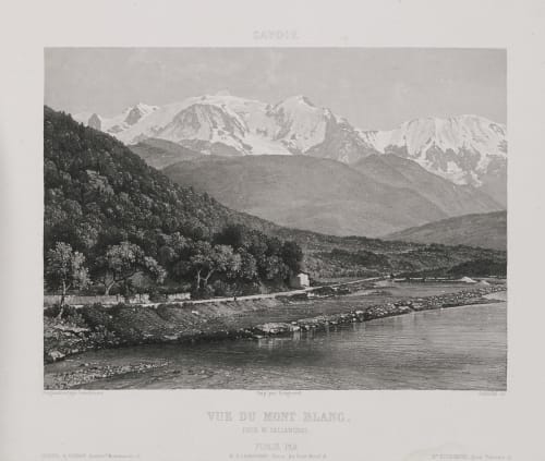 Savoie. Vue du Mont Blanc prise de Sallanches Lerebours, Noël Paymal  (French, 1807-1873)