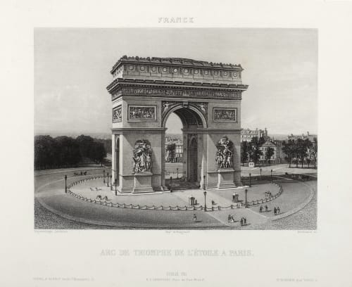 Arc de Triomphe de L’étoile Lerebours, Noël Paymal  (French, 1807-1873)