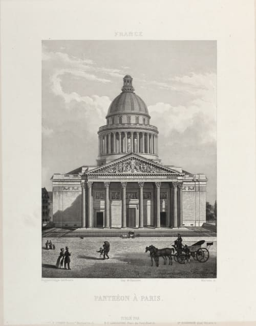Panthéon À Paris Lerebours, Noël Paymal  (French, 1807-1873)