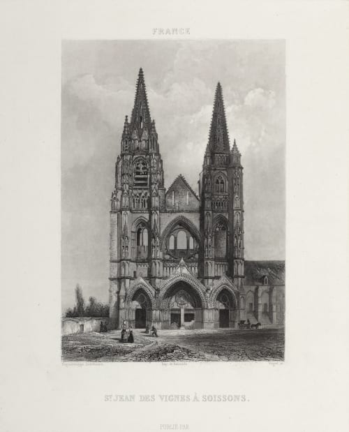 St. Jean des Vignes À Soissons Lerebours, Noël Paymal  (French, 1807-1873)