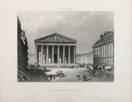 La Madeleine À Paris Lerebours, Noël Paymal  (French, 1807-1873)
