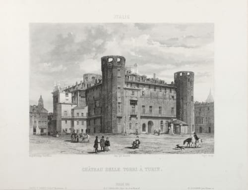 Château Delle Torri À Turin Lerebours, Noël Paymal  (French, 1807-1873)
