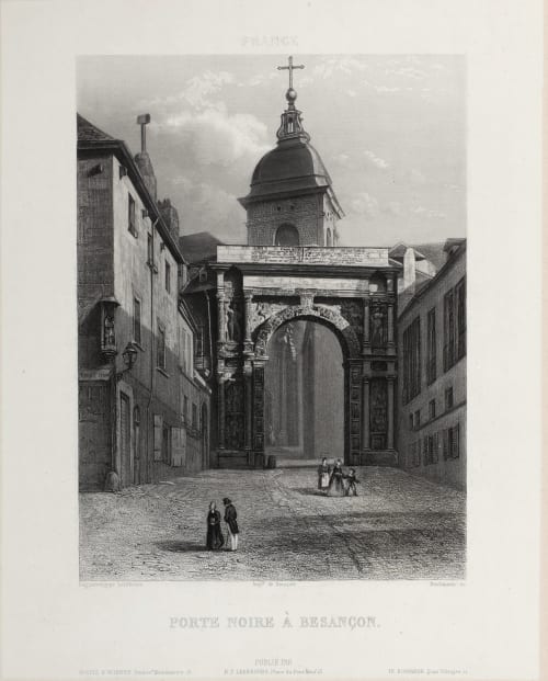 Porte Noire À Besançon Lerebours, Noël Paymal  (French, 1807-1873)