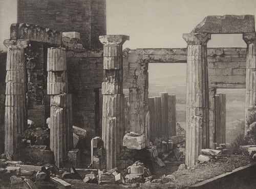 Les Propylees A Athens Joly, Pierre-Gustave  (French, 1798-1865)