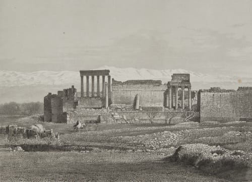 Syrie Temple du Soleil A Baalbec Lerebours, Noël Paymal  (1807-1873)